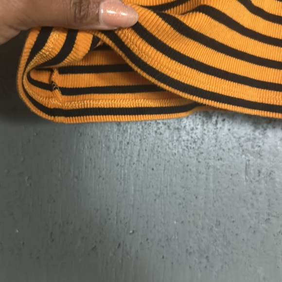 Zara Black and Orange Striped Turtleneck Sweater - Picture 11 of 11